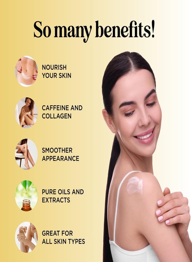 مايبل هوليستكس لوشن الجسم لشد البشرة من مابل هولستيكس للنساء - لوشن للجسم بالكافيين والكولاجين مع حمض الهيالورونيك للبشرة الجافة والمترهلة والسيلوليت (عبوتان) - Image 4